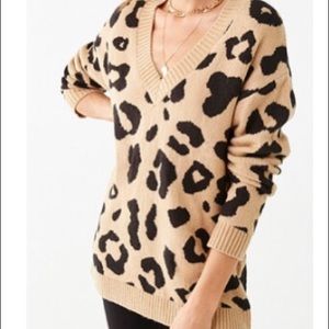 Leopard print sweater